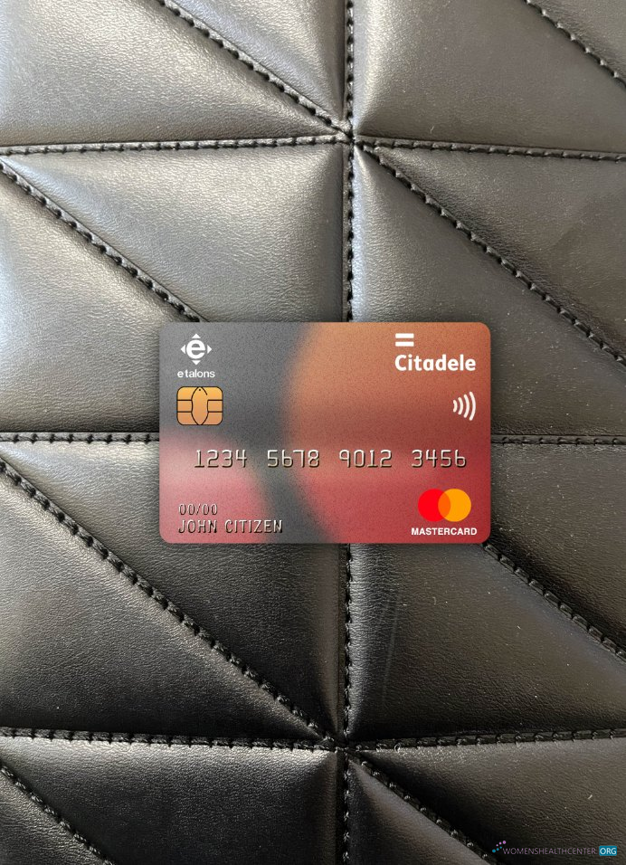 Download Estonia Citadele filiale AS bank master card photolook front Photoshop template